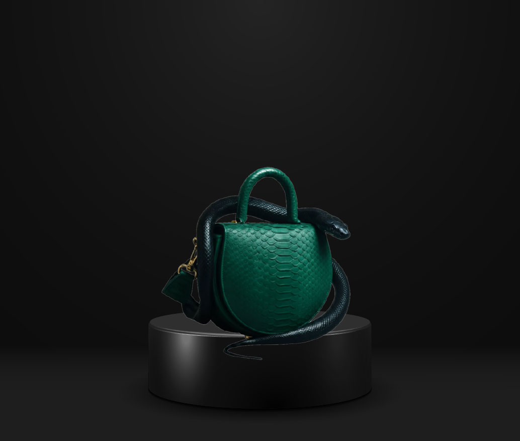 bagproduct Green Snakeskin Bag - Image 1