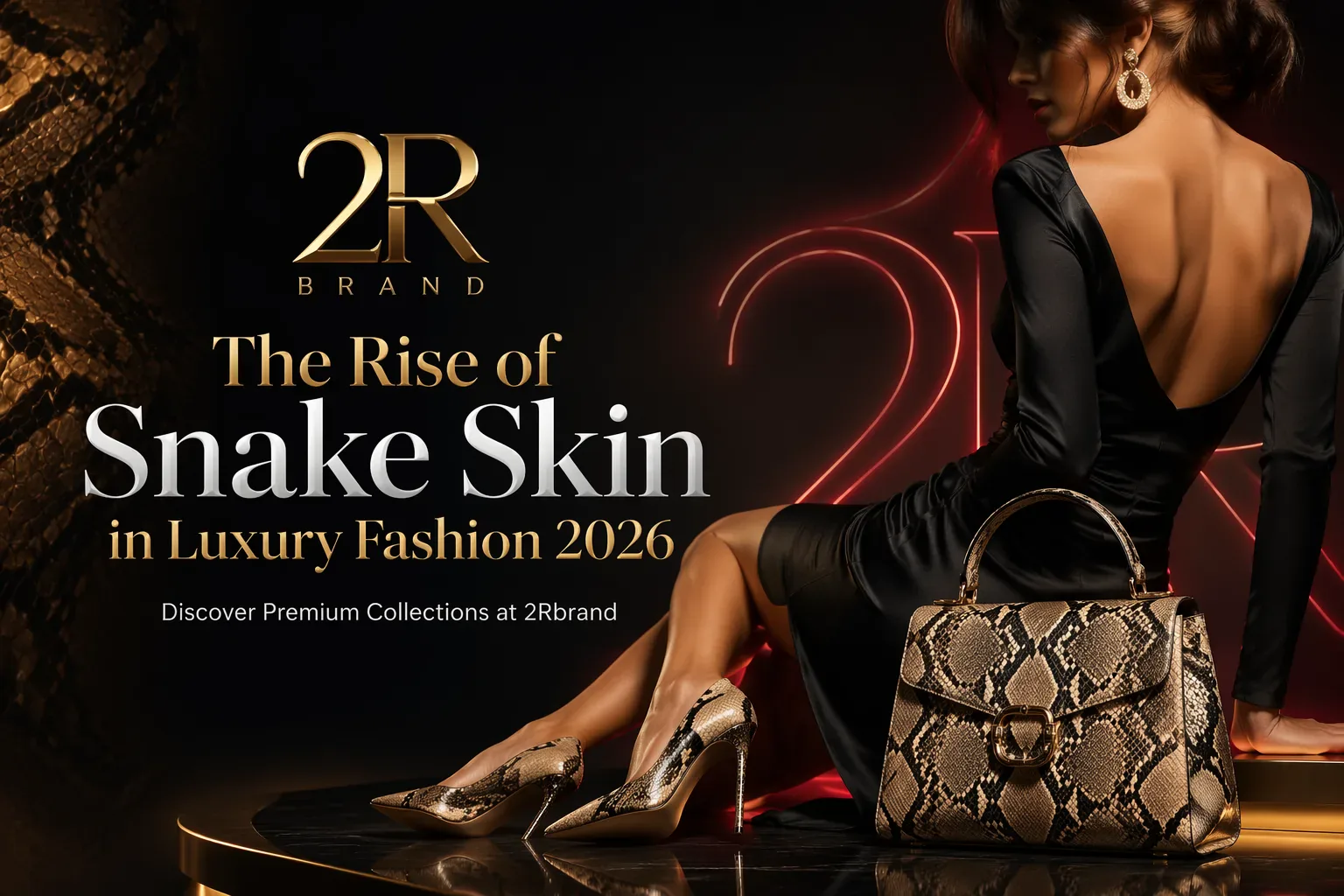 تصویر تولیدشده برای The Rise of Snake Skin in Luxury Fashion: Why 2Rbrand is the Best Choice in 2026