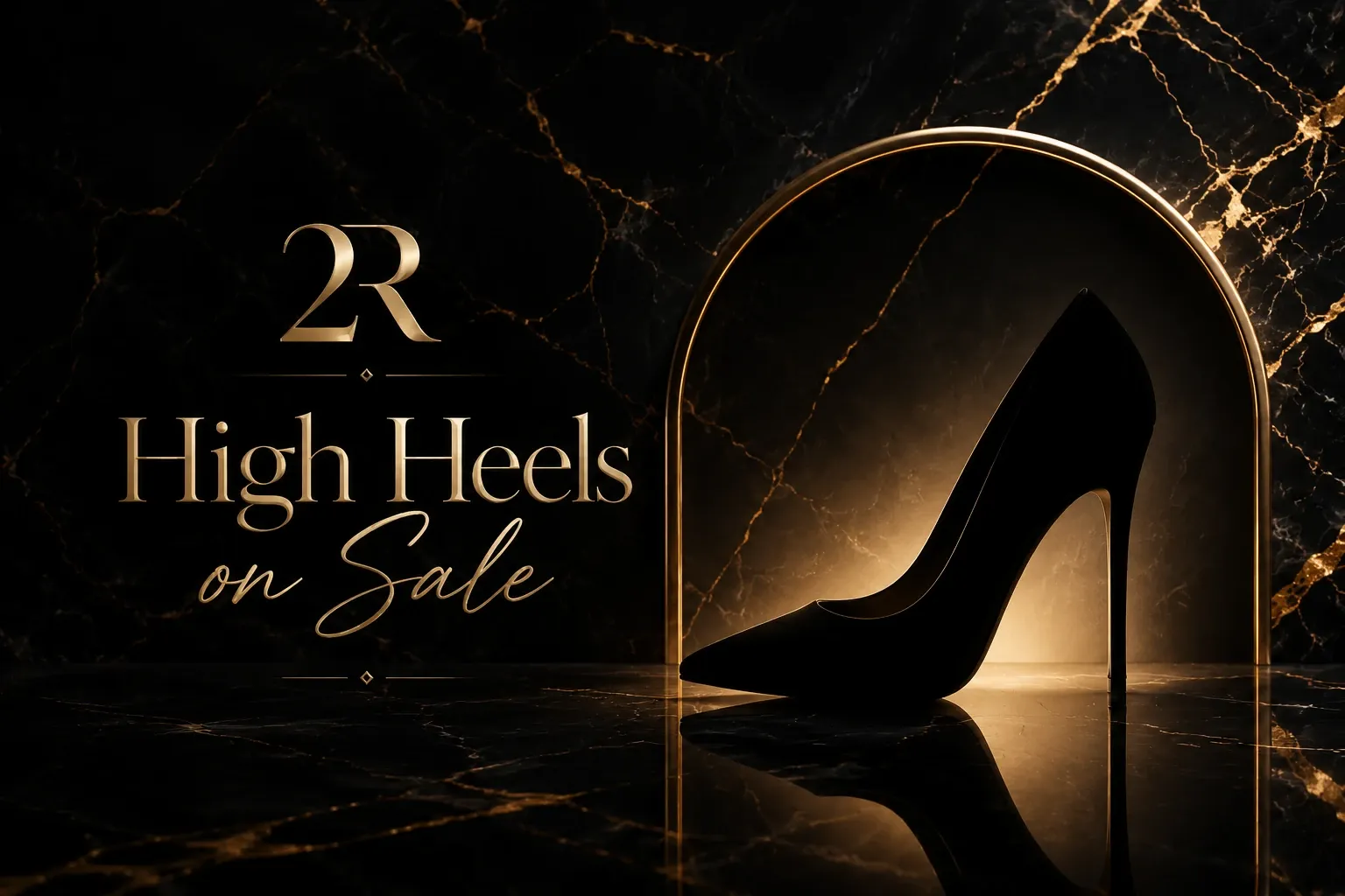 high heels on sale poster